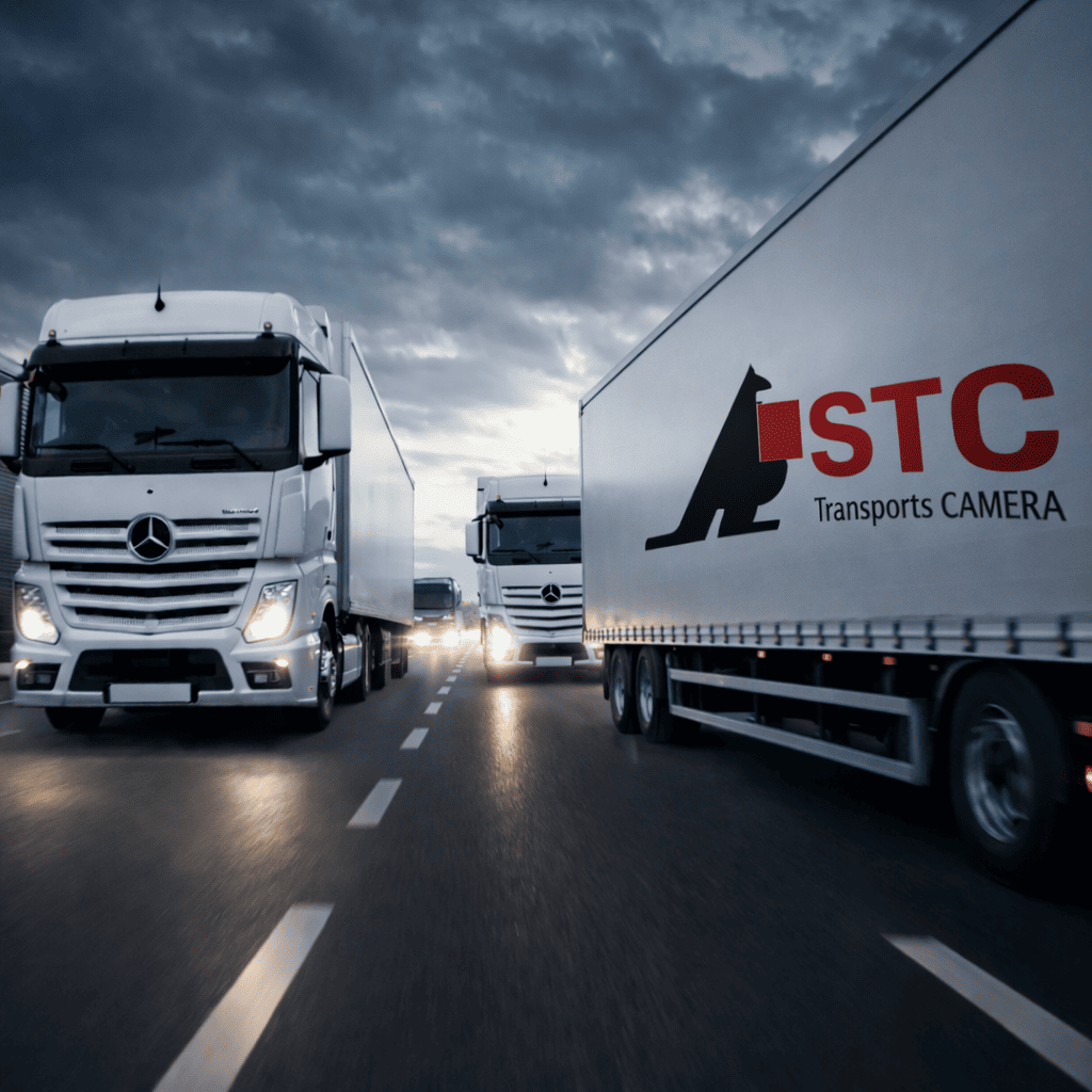 Camions transport STC sur la route
